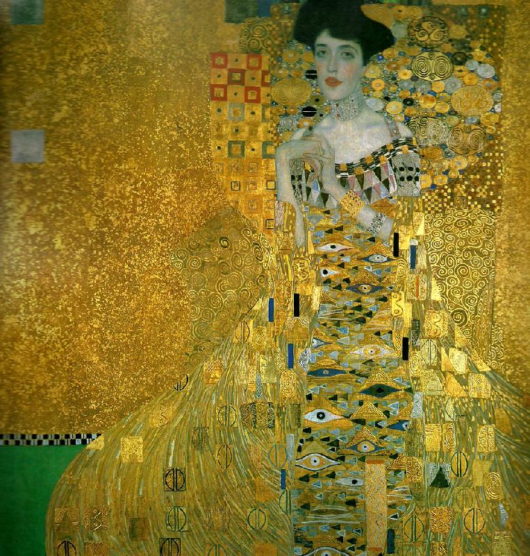 portraatt av adele bloch-bauer,, Gustav Klimt